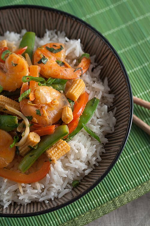 Thai Red Shrimp Vegetables Crumb: A Food Blog